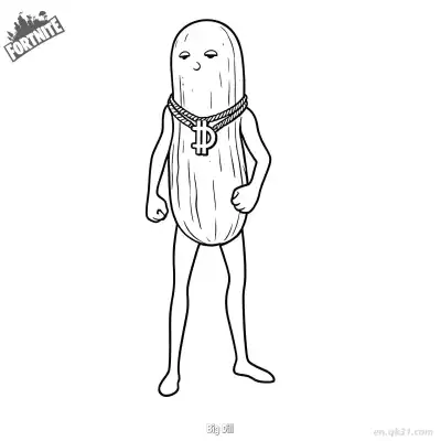 大人物迪尔 1简笔画 素描 涂鸦 - 免费可打印堡垒之夜 下载PDF – 免费可打印简笔画涂色画